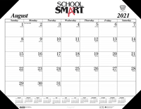 Image for School Smart Calendar Desk Pad, 22 x 17 Inches, August 2021 to December 2022 from SSIB2BStore