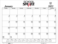 Image for School Smart Desk Pad Calendar Refill, Eco-Friendly, January to December 2022 from SSIB2BStore