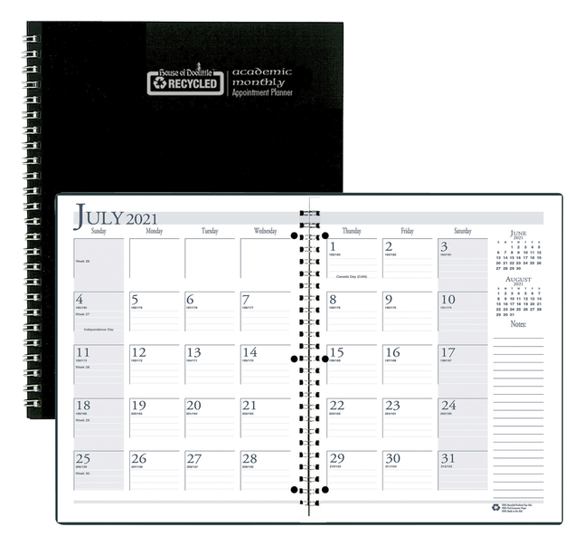 Image for Hammond & Stephens Academic Monthly Planner, 8-1/2x11 Inches, July 2021 to Aug 2022 from School Specialty