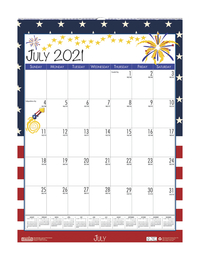 Image for House of Doolittle Academic Seasonal Spiralbound Wall Calendar, July 2021 to June 2022 from SSIB2BStore