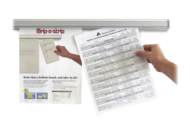 Advantus Grip-A-Strip Message Holder, Satin, Item Number 2049910
