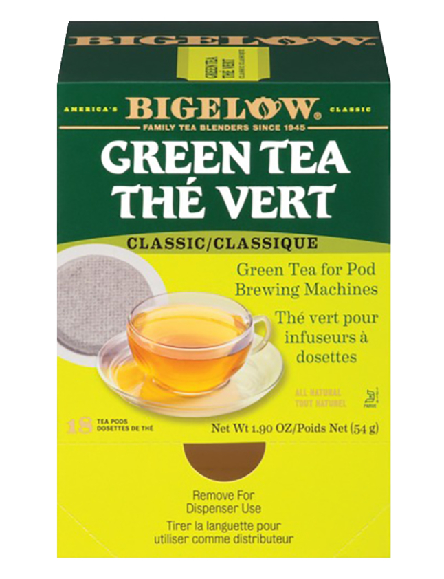 Bigelow Green Tea for Pod Brewing Machines, 108 Pods, Item Number 2049937