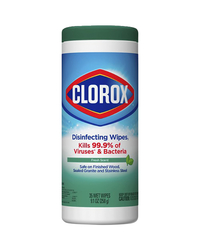 Clorox Disinfecting Wipes, Bleach Free, Fresh Scent, 35 Count, Case of 12, Item Number 2049942