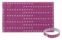 Advantus Colored Vinyl Wristbands, Purple, Item Number 2050006