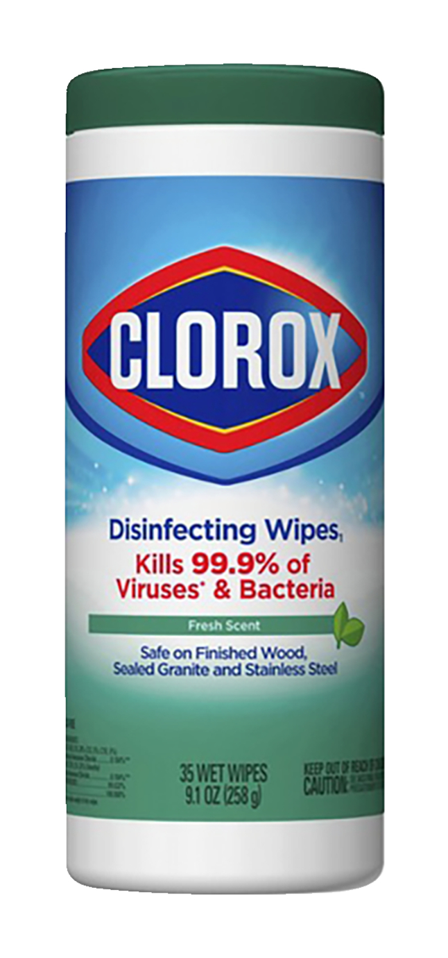 Clorox Disinfecting Wipes, Bleach Free, Fresh Scent, 35 count, Item Number 2050050