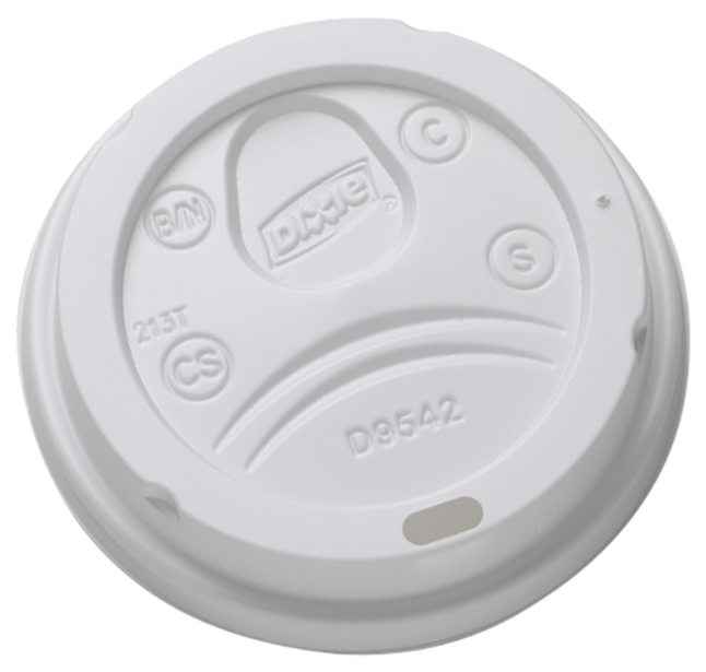 Dixie Dome Plastic Hot Cup Lids, Item Number 2050087