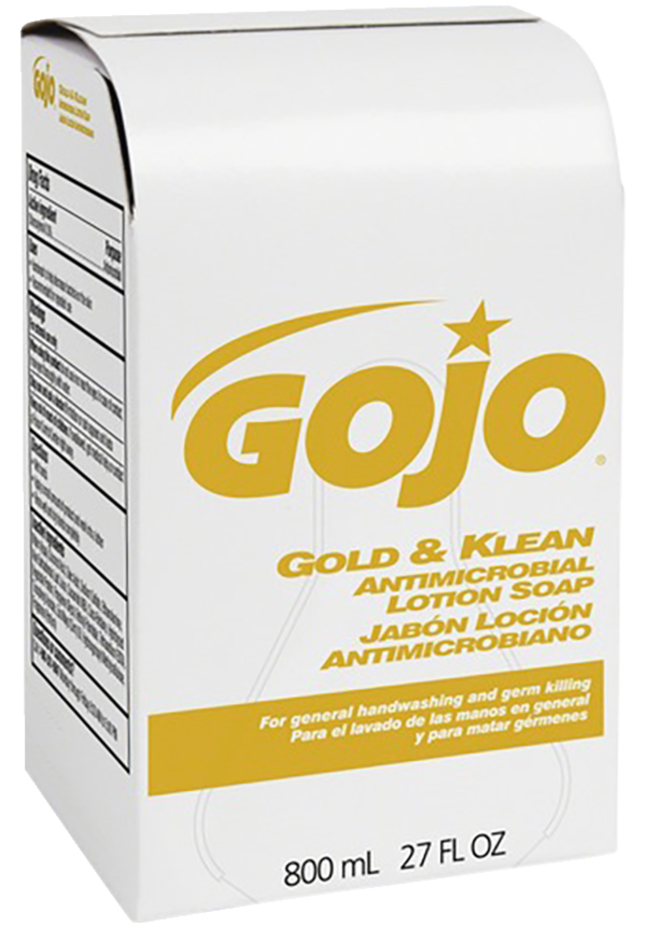 Gojo Gold & Klean Antimicrobial Lotion Soap, Fresh Scent , 27.1 Ounces, Item Number 2050111