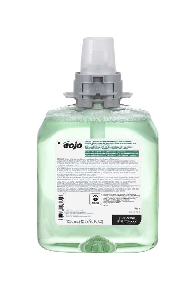 Gojo FMX-12 Hand Soap Refill, Cucumber Melon, 42.3 Ounces, Case of 4, Item Number 2050146