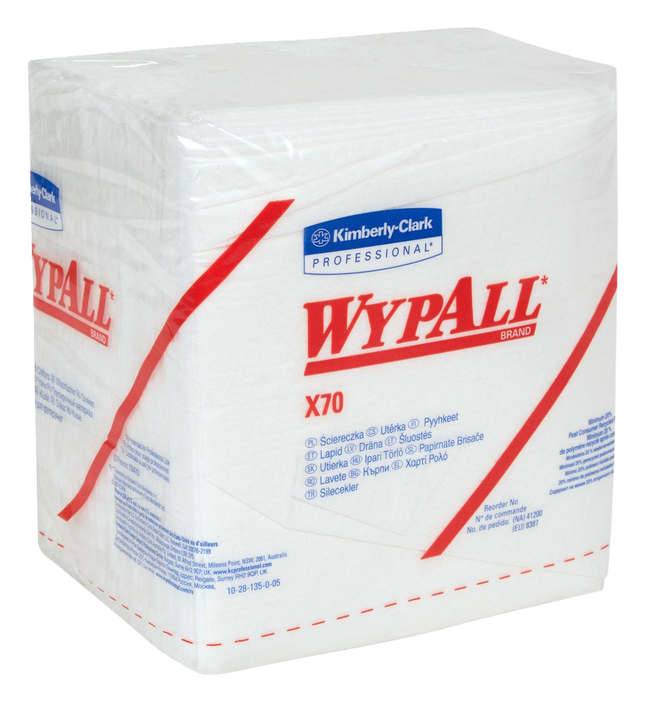 WYPALL X70 Wipers, Quarter-fold, 12-1/2 Inches x 12 Inches, Item Number 2050209