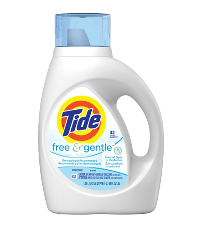 Tide Free & Gentle Detergent, 46 Fluid Ounces, Item Number 2050236