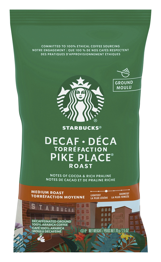 Starbucks Pike Place Decaf Coffee Packets, Item Number 2050264