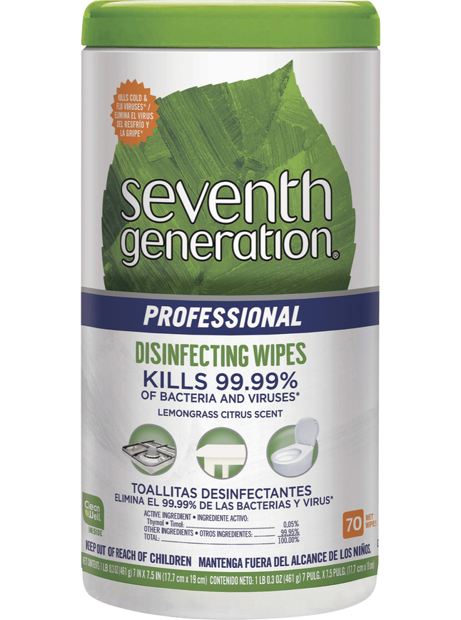 Image for Seventh Generation Professional Disinfecting Wipes from School Specialty