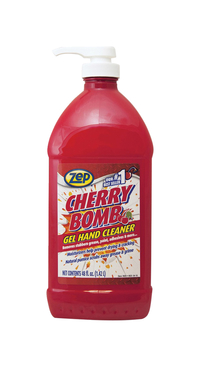 Zep Commercial Cherry Bomb Gel Hand Cleaner, 48 Fluid Ounces, Red, Pack of 4, Item Number 2050304