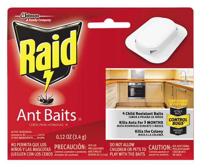 Raid Ant Baits, Pack of 4, Item Number 2050305