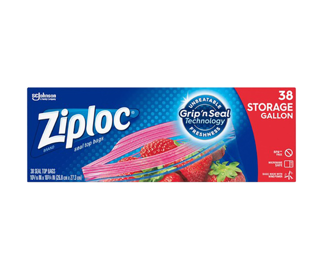 Ziploc Gallon Storage Bags, Box of 38, Item Number 2050312