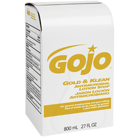 Gojo Gold & Klean Antimicrobial Lotion Soap, Fresh Scent , 27.1 Ounce, Case of 12, Item Number 2050381