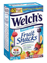 Welch's Mixed Fruit Snacks, 40 count, Item Number 2050389