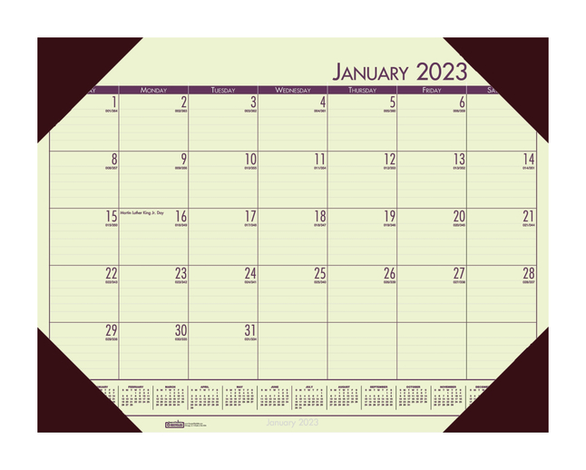 House of Doolittle Ecotones Desk Calendar, Jan-Dec 2021, Tan, 17 x 22 Inches, Item Number 2050399