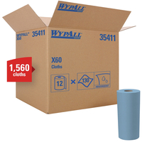 Wypall X60 Cloths, 9-4/5 x 13-1/5 Inches, Case of 1650, Item Number 2050441