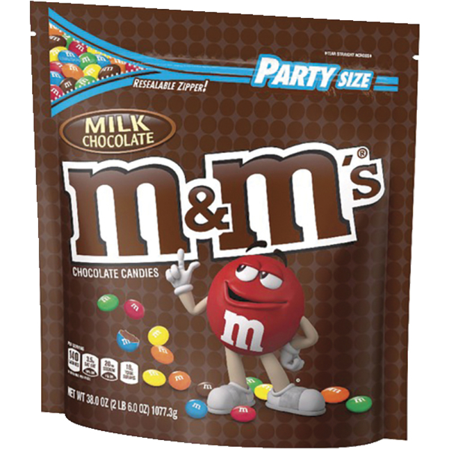 M&M's Milk Chocolate Candies, 2.37 Pound Bag, Item Number 2050472