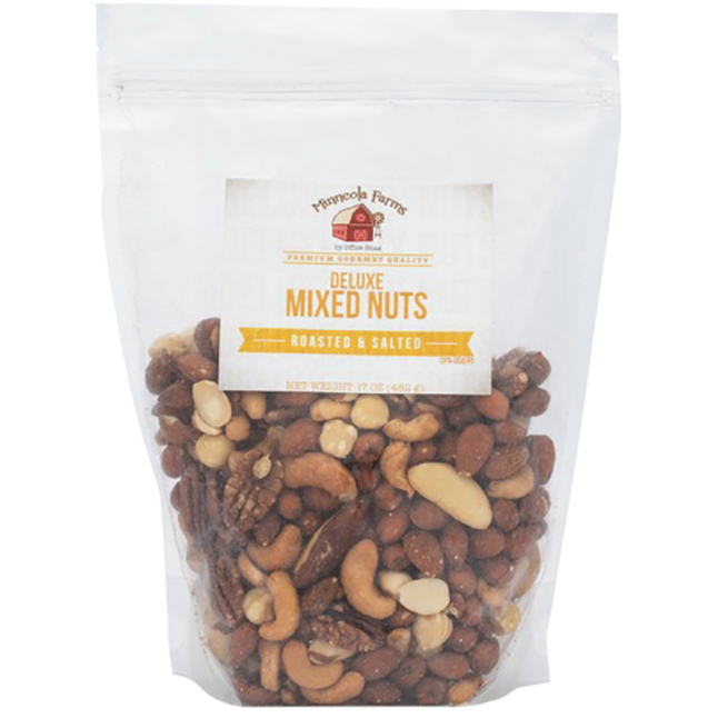 Office Snax Deluxe Mixed Nuts, 1.06 Pound, Item Number 2050477