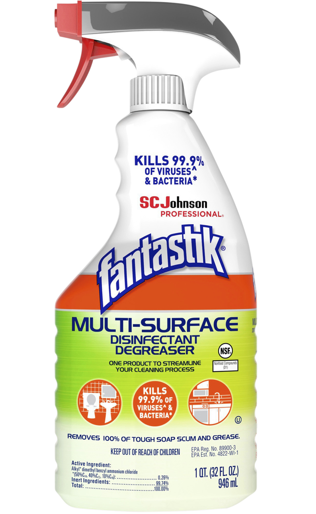 Fantastik Disinfectant Degreaser Spray, Item Number 2050539