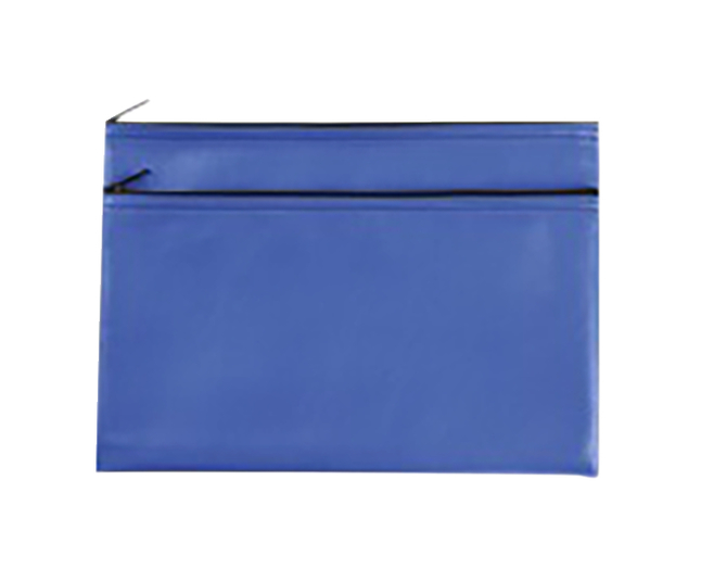 Sparco PVC Zipper Wallet, Blue, Pack of 2, Item Number 2051095