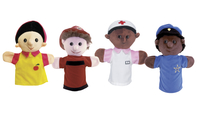 Image for Childcraft Community Worker Puppets, 12 Inches, Assorted Designs, Set of 4 from School Specialty