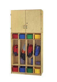 Childcraft Vertical Storage Unit with Coat Locker Base, Item Number 205897