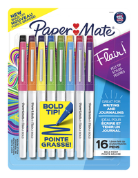 Paper Mate Flair Felt Tip Pens, Bold Tip, Item Number 2086804