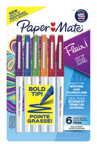 Paper Mate Flair Felt Tip Pens, Bold Tip, Item #2125411