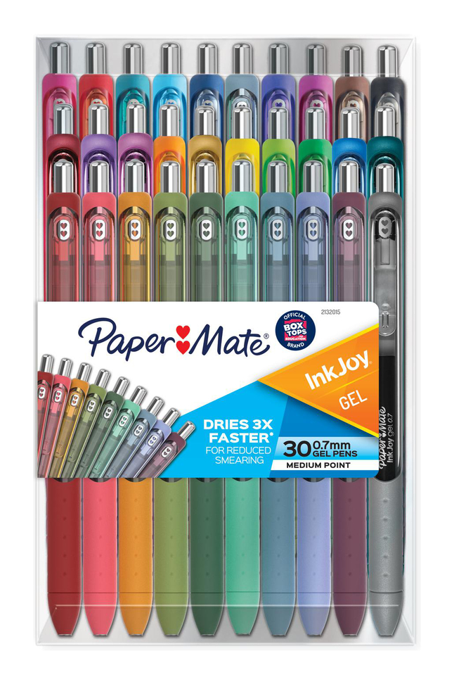 Installeren Neuken Verschrikkelijk Paper Mate InkJoy Gel Pens, Medium Point, 0.7 mm Tip, Assorted Colors, Set  of 30