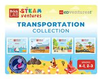 PCS Edventures BrickLAB STEAMventures Transportation Collection STEAM Activity Books, Grades 2 to 3, Item Number 2087124