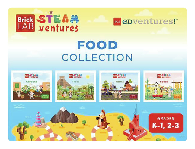 PCS Edventures BrickLAB STEAMventures Food Collection STEAM Activity Books (Gr K-1), Item Number 2087127