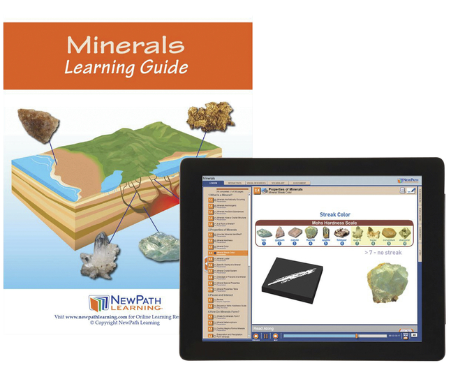 Newpath Learning All About Minerals Student Learning Guide with Online Lesson, Item Number 2087482