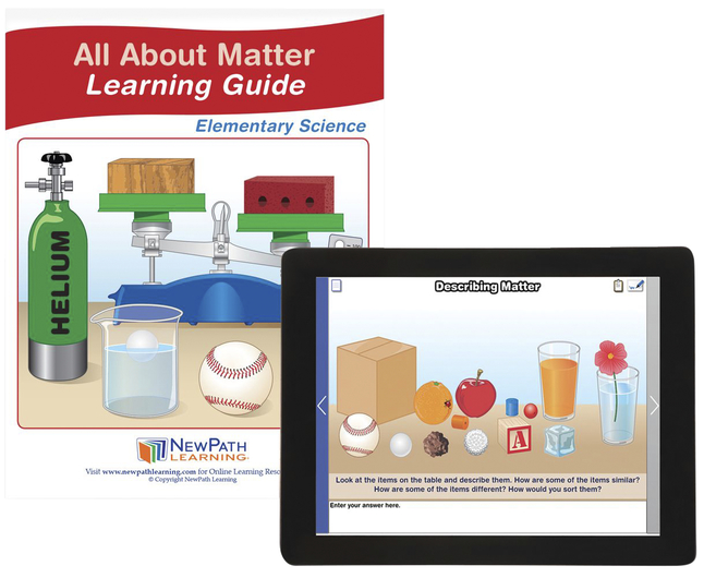 Newpath Learning All About Matter Student Learning Guide with Online Lesson, Item Number 2087491