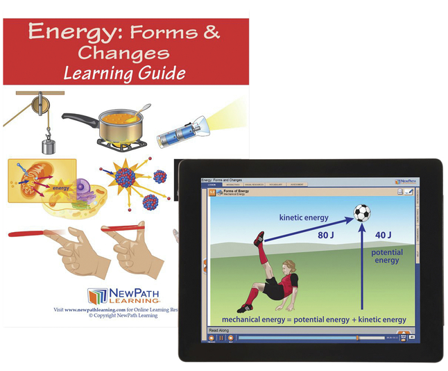 Newpath Learning Energy: Forms & Changes Student Learning Guide with Online Lesson, Item Number 2087492