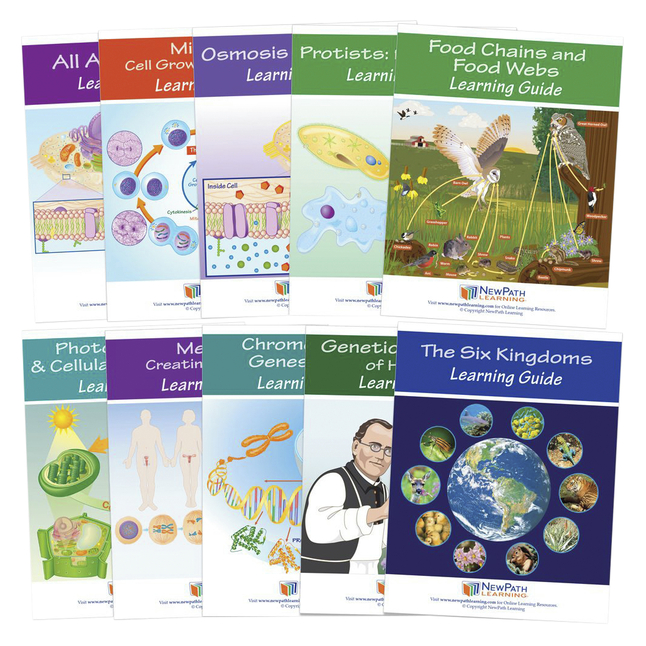 Image for Newpath Learning Life Science Student Learning Guides with Online Lessons – Set/10 from School Specialty