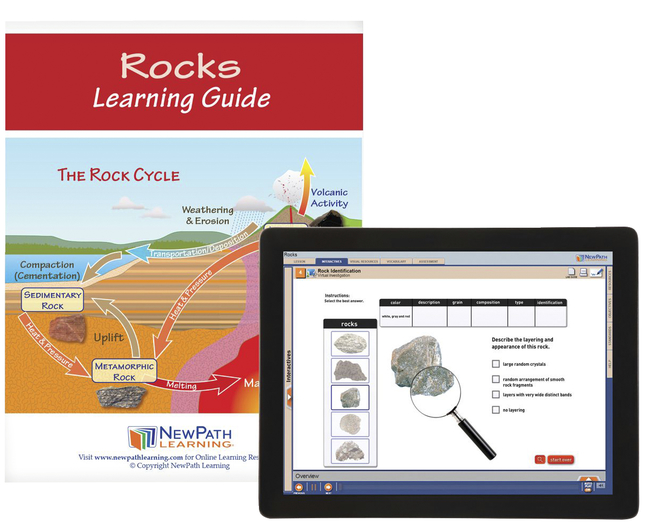 Newpath Learning All About Rocks Student Learning Guide with Online Lesson, Item Number 2087508