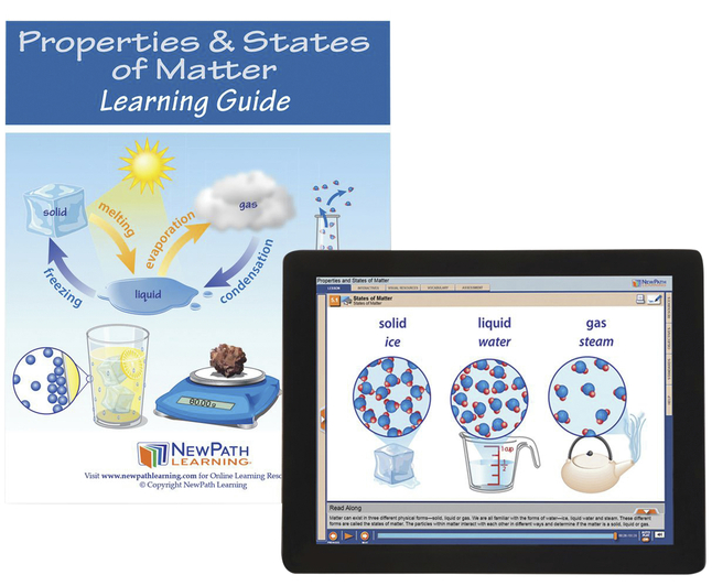 Image for Newpath Learning Properties and States of Matter Student Learning Guide with Online Lesson from SSIB2BStore