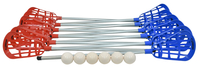Sportime Soft Lacrosse Kit, Set of 12 Sticks and 6 Balls, Item Number 2088410