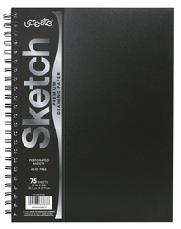 UCreate Poly Cover Sketch Book, Heavyweight, 12 x 9 Inches, 75 Sheets, Item Number 2088687