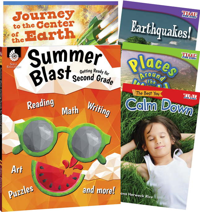 Teacher Created Materials Learn-at-Home: Summer Reading Bundle, 5-Book Set, Grade 2, Item Number 2088886