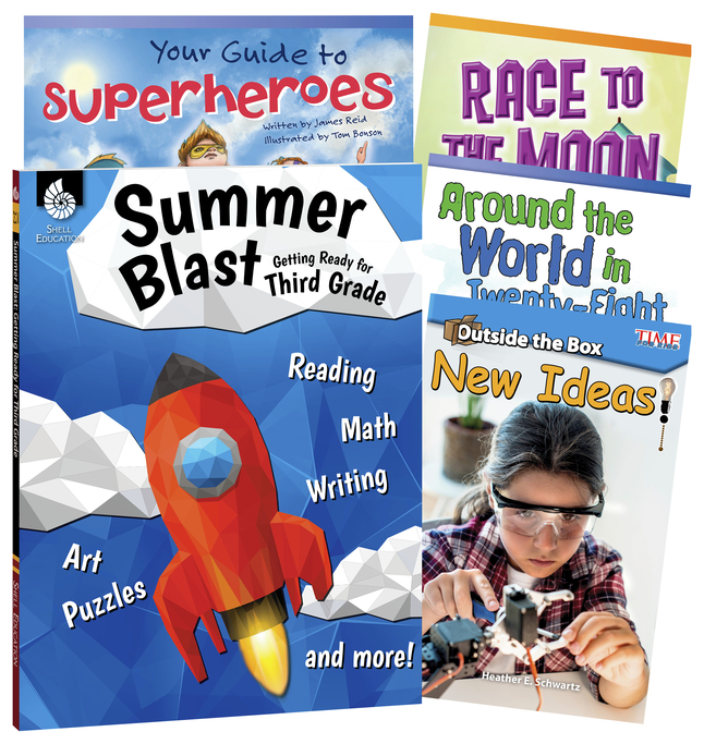 Image for Teacher Created Materials Learn-at-Home: Summer Reading Bundle, 5-Book Set, Grade 3 from School Specialty