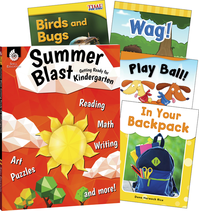 Image for Teacher Created Materials Learn-at-Home: Summer Reading Bundle, 5-Book Set, Grade K from School Specialty
