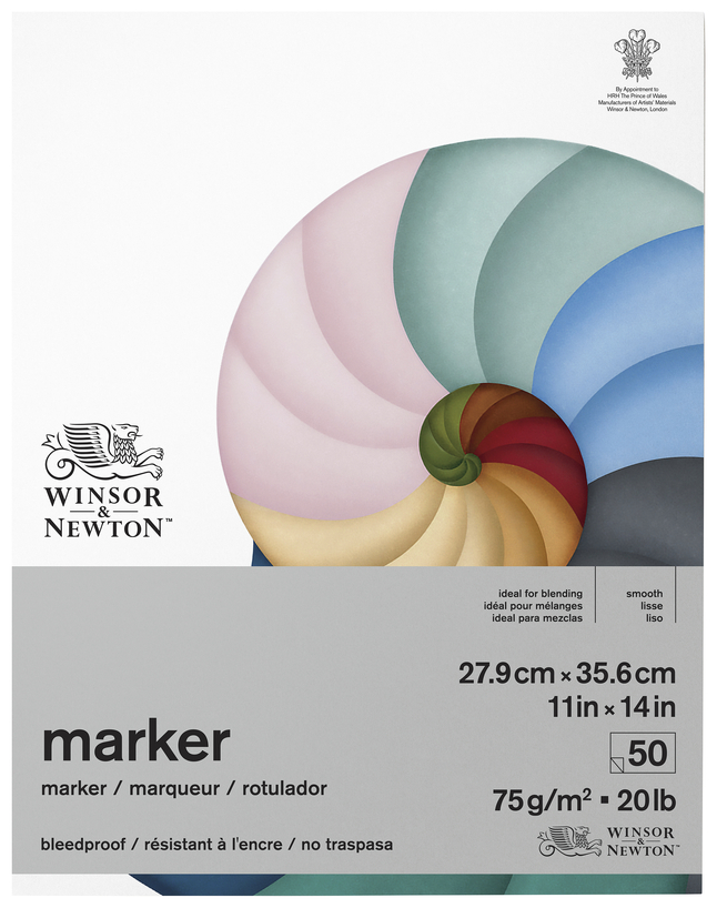 Winsor & Newton BleedProof Marker Paper Pad 11 x 14