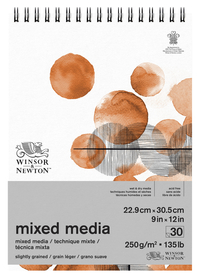 Image for Winsor & Newton Mixed Media Pad, 9 x 12 Inches from School Specialty