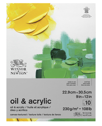 Winsor & Newton Oil & Acrylic Pad, 9 x 12 Inches, Item Number 2088925