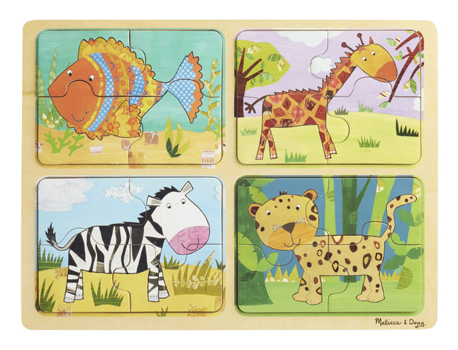 Melissa & Doug Natural Play Wooden Puzzle: Animal Patterns, Item Number 2088934