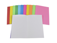 School Smart Bright Blank Books, 5-1/2 x 8-1/2 Inches, Assorted Colors, 32 Sheets, Pack of 12, Item Number 2088950